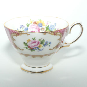 Royal Albert Bone China Lady Carlyle trio | Pink | Malvern | latest stamp