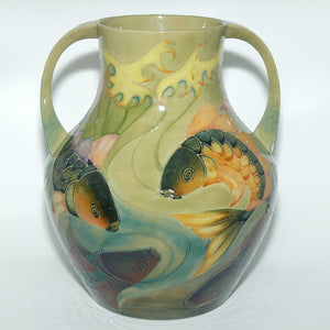 Moorcroft Carp 5/13 handled vase