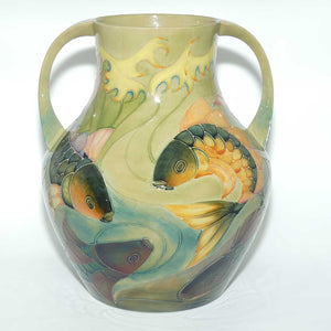 Moorcroft Carp 5/13 handled vase