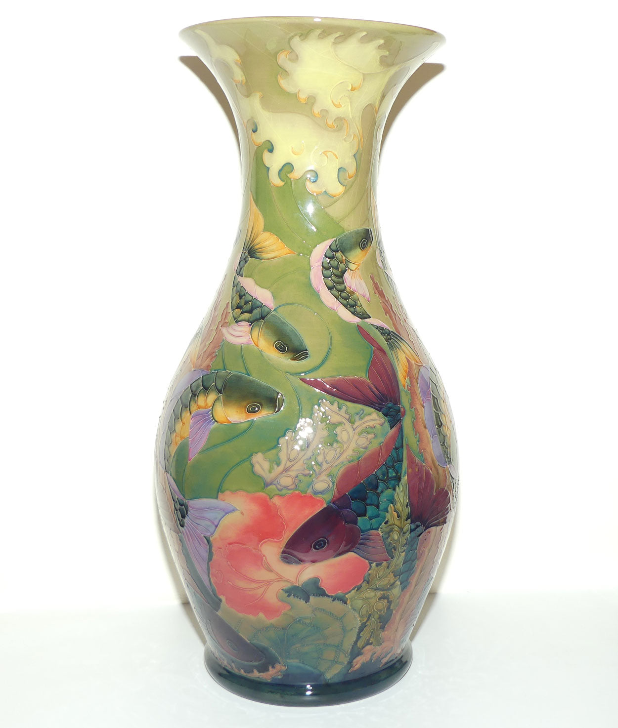 Moorcroft Carp RM26 Prestige vase (Ltd Ed)