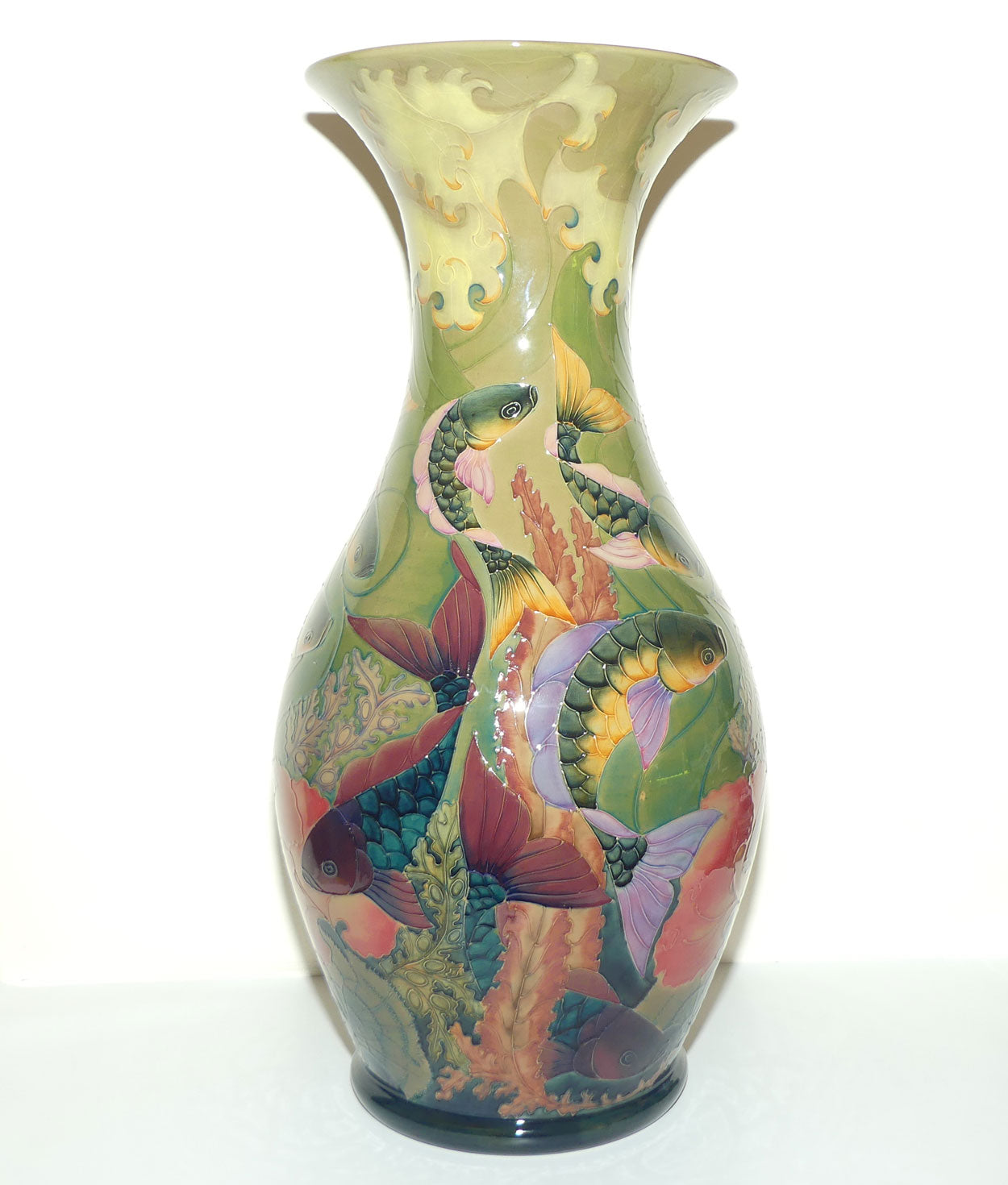 Moorcroft Carp RM26 Prestige vase (Ltd Ed)