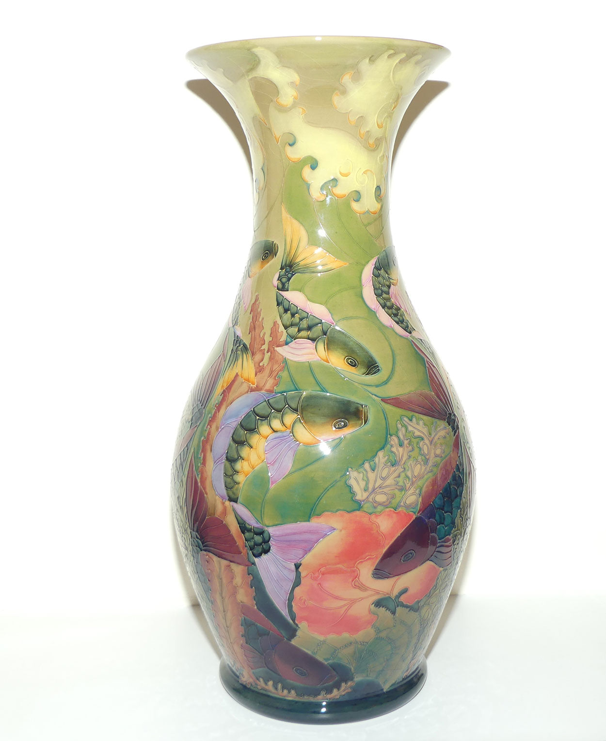 Moorcroft Carp RM26 Prestige vase (Ltd Ed)