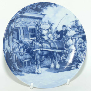 Delft Blauw Holland miniature plate | Horse and Carriage