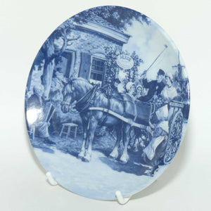 Delft Blauw Holland miniature plate | Horse and Carriage