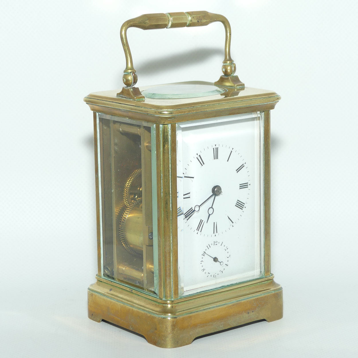 French Brass Carriage Clock with Alarm | circa 1890