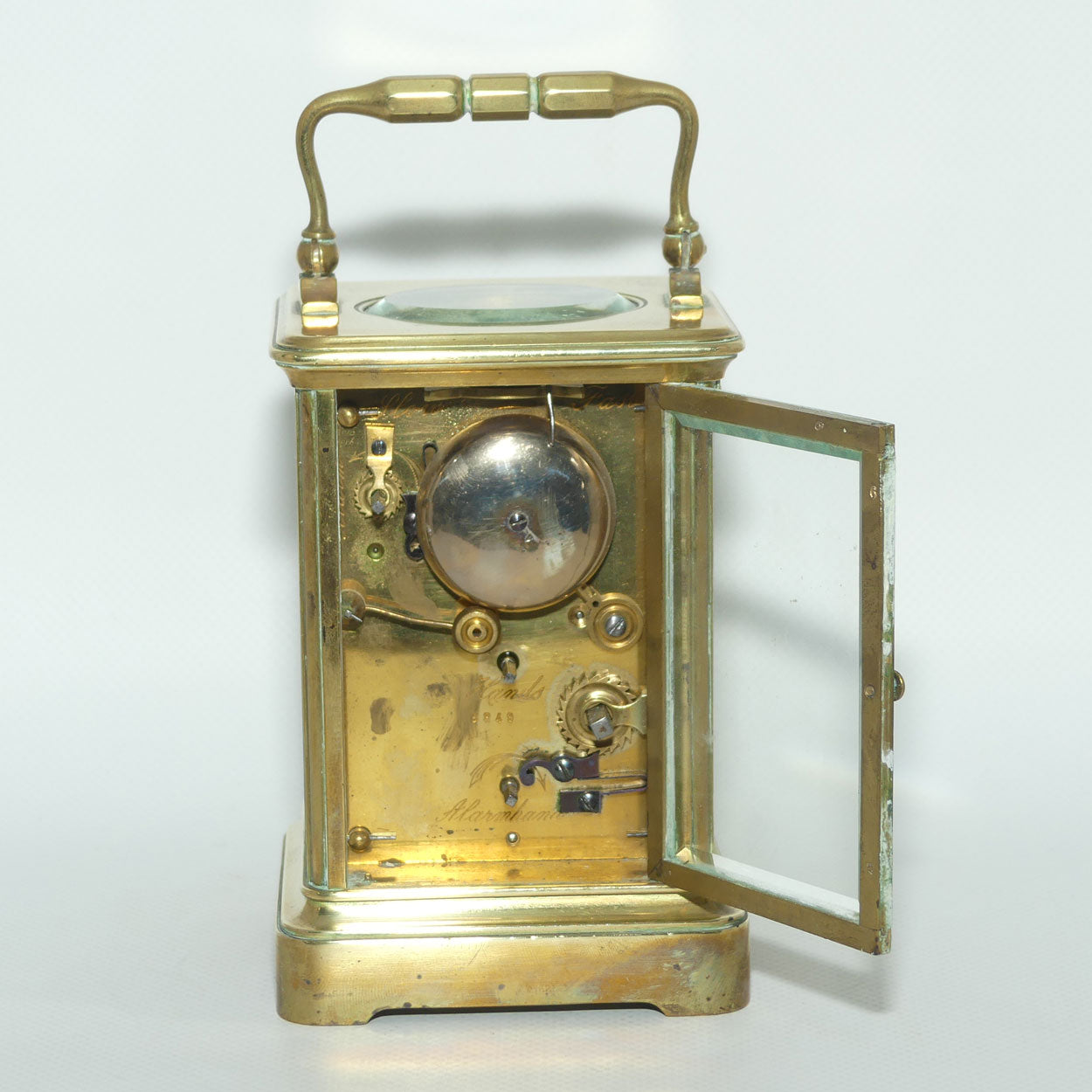French Brass Carriage Clock with Alarm | circa 1890