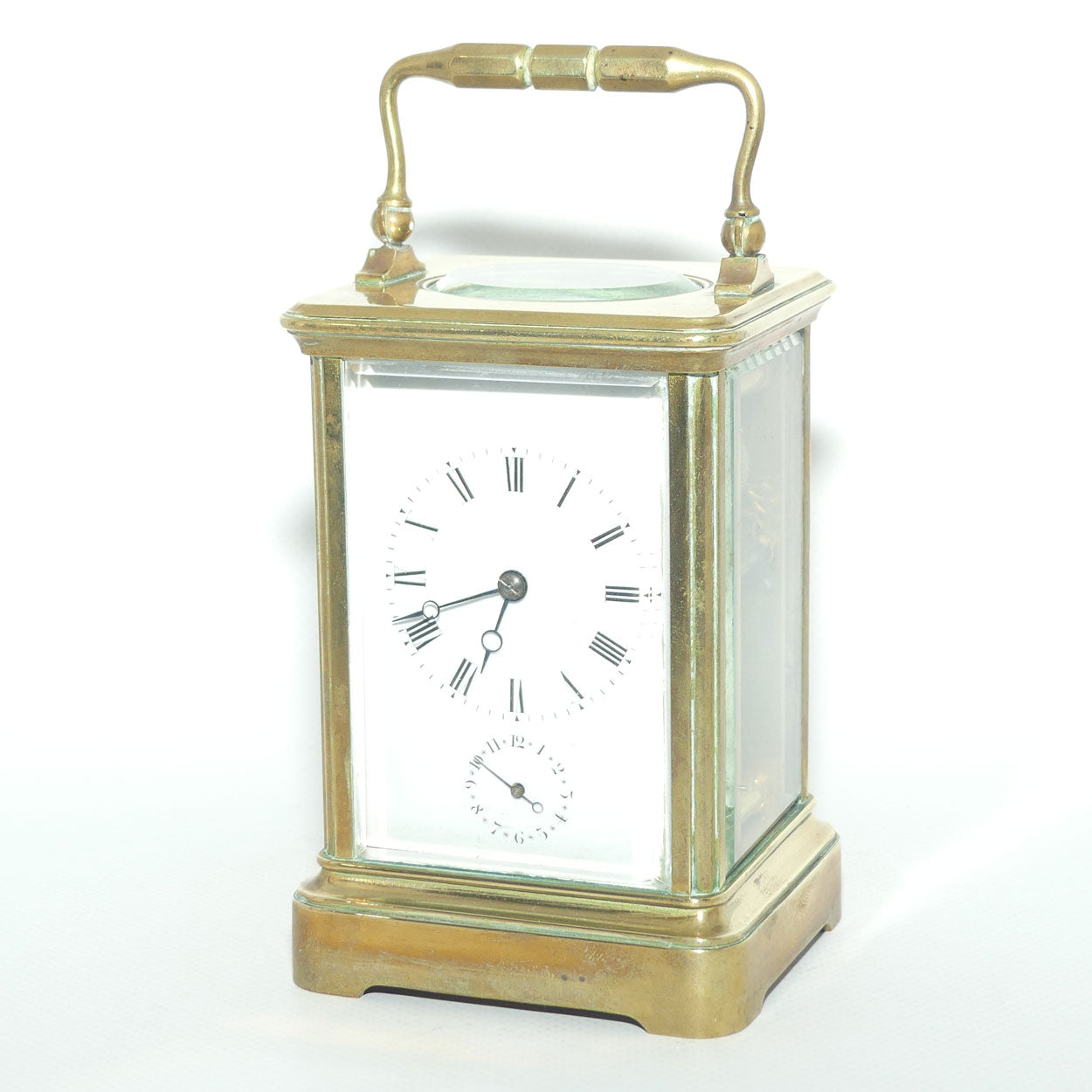 French Brass Carriage Clock with Alarm | circa 1890