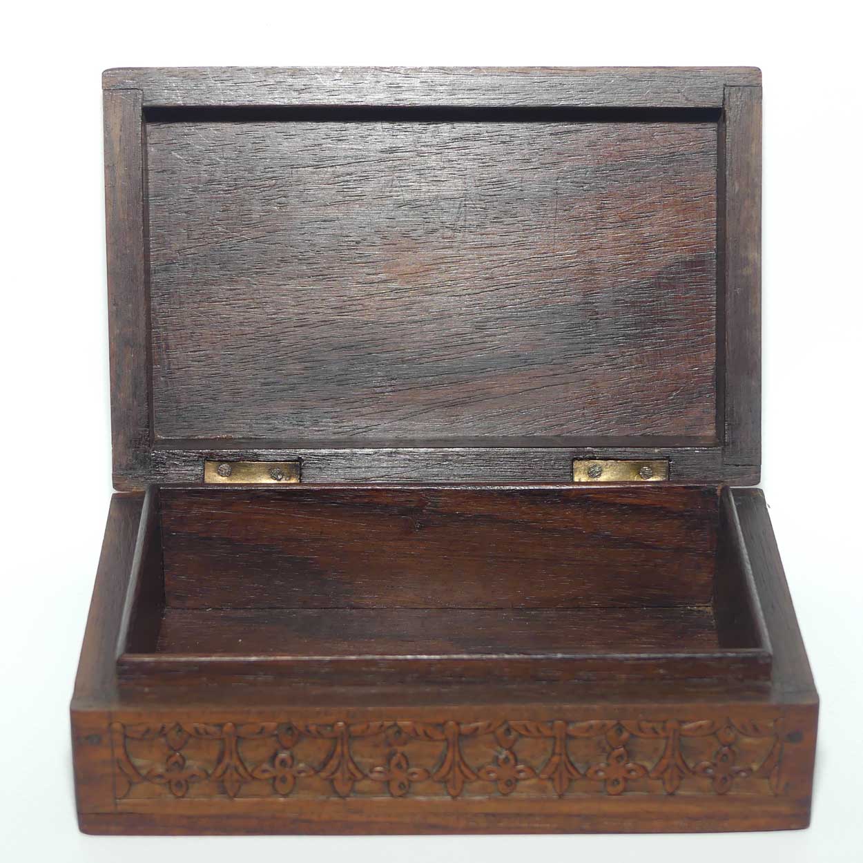 Early to Mid 20th Century South East Asian carved cigarette or jewellery box