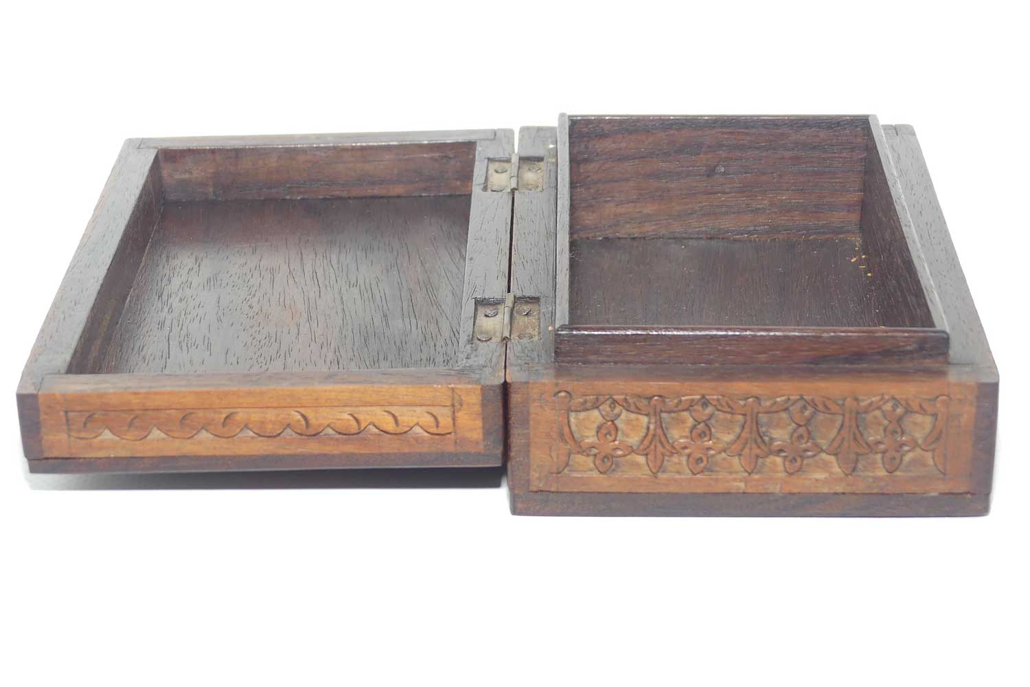 Early to Mid 20th Century South East Asian carved cigarette or jewellery box