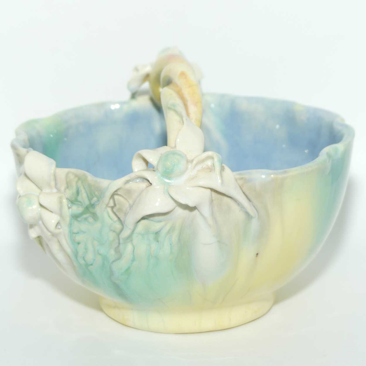 Australian Pottery | John Castle Harris | Flannel Flower basket