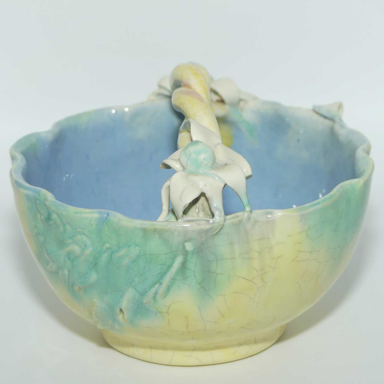 Australian Pottery | John Castle Harris | Flannel Flower basket