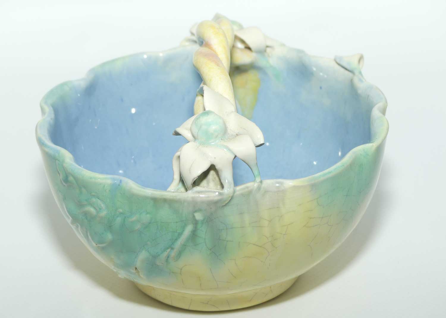 Australian Pottery | John Castle Harris | Flannel Flower basket