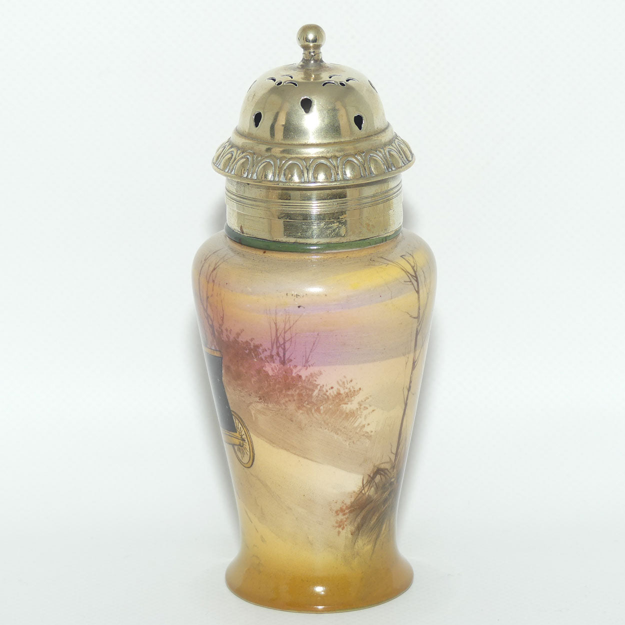 Royal Doulton Coaching Days sugar castor | EP lid | very rare Autumn Red Sky