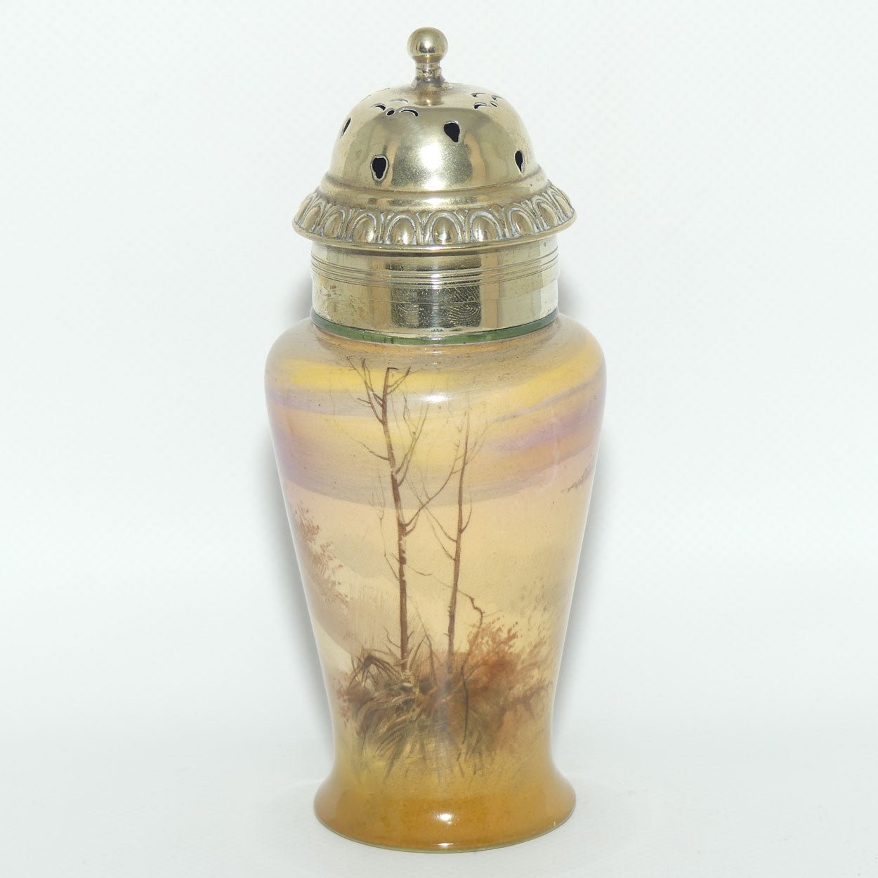 Royal Doulton Coaching Days sugar castor | EP lid | very rare Autumn Red Sky