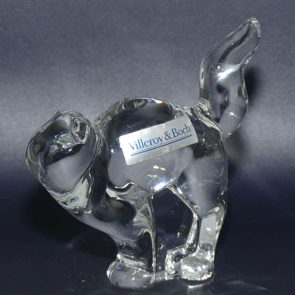 Villeroy and Boch Clear Crystal Cat figure