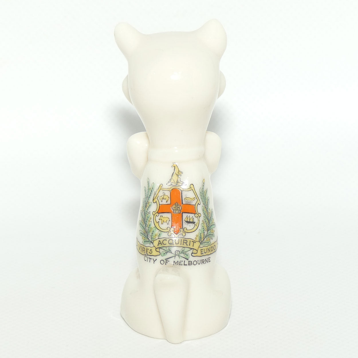 Australiana | Grafton China Figural Cat Souvenir for City of Melbourne VIRES ACQUIRIT EUNDO