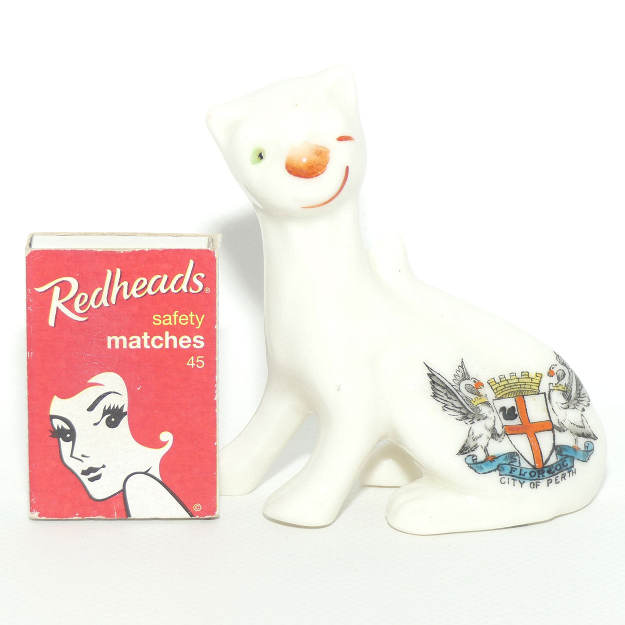 Australiana | Figural Cat Souvenir for City of Perth Expressly for JT Ferry, Murray St, Perth