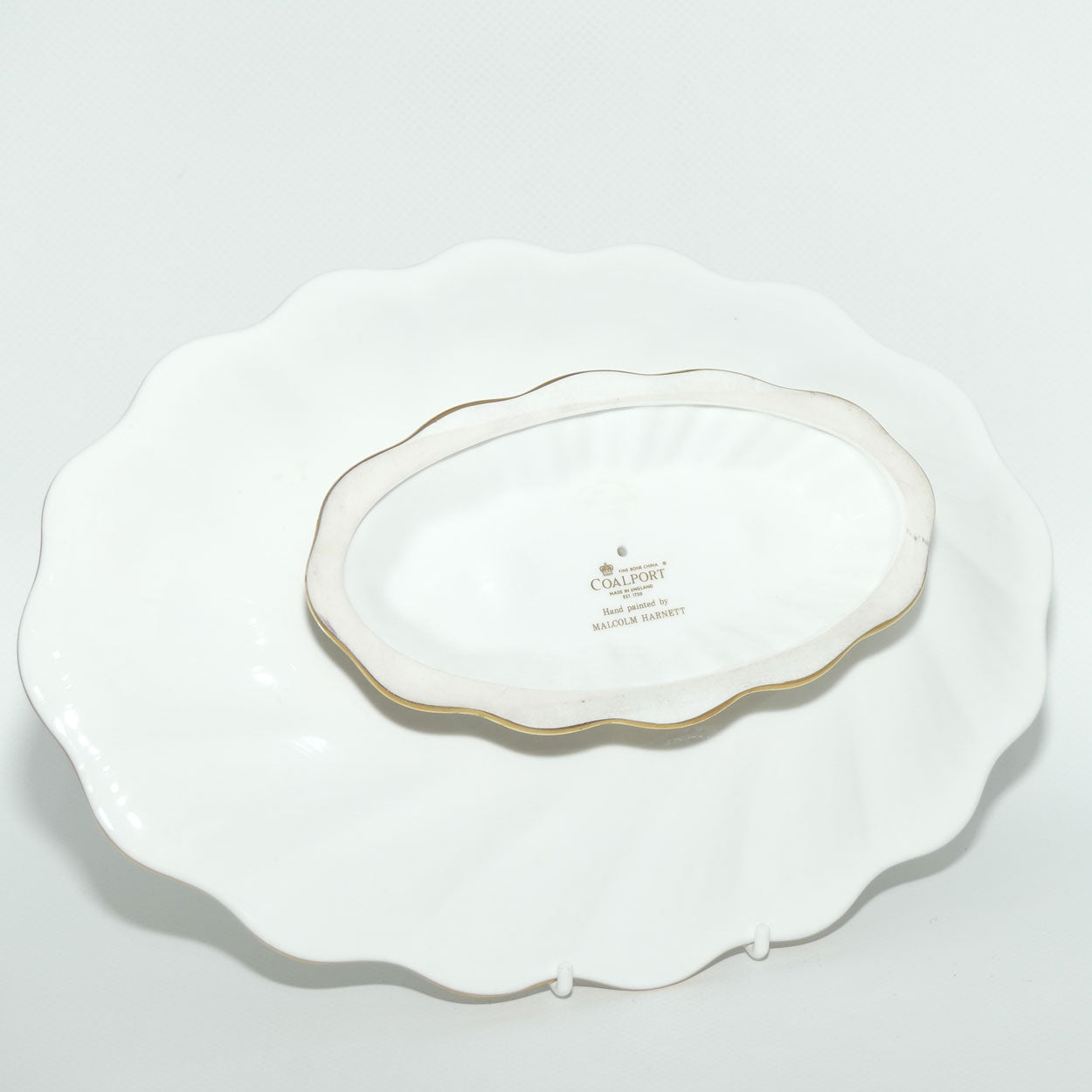 Coalport Prestige hand painted and gilt decorated Rural Scene | Cattle comport by Malcolm Harnett