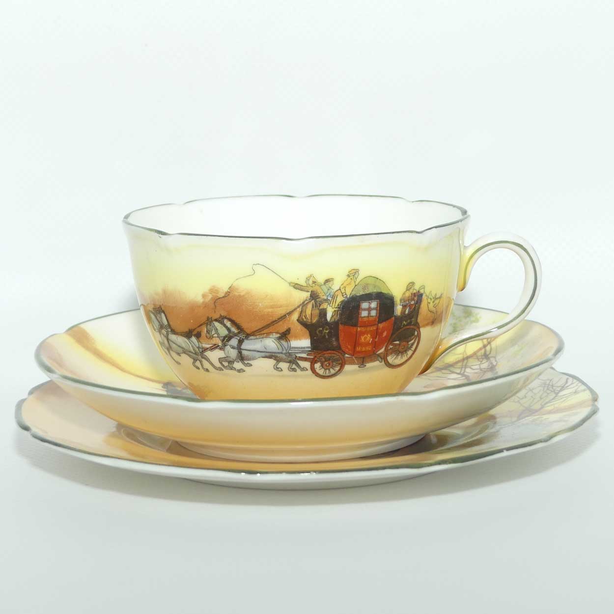 Royal Doulton Coaching Days Cecil shape trio E3804 | Fancy Edge