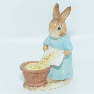 Beswick Beatrix Potter Cecily Parsley | Head Down | BP2a Gold Oval