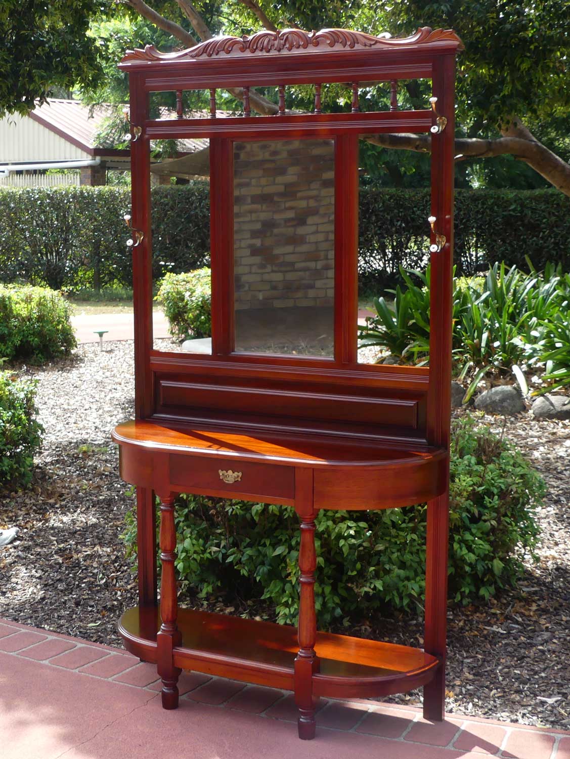 Craftsman build Cedar hallstand | c.1980