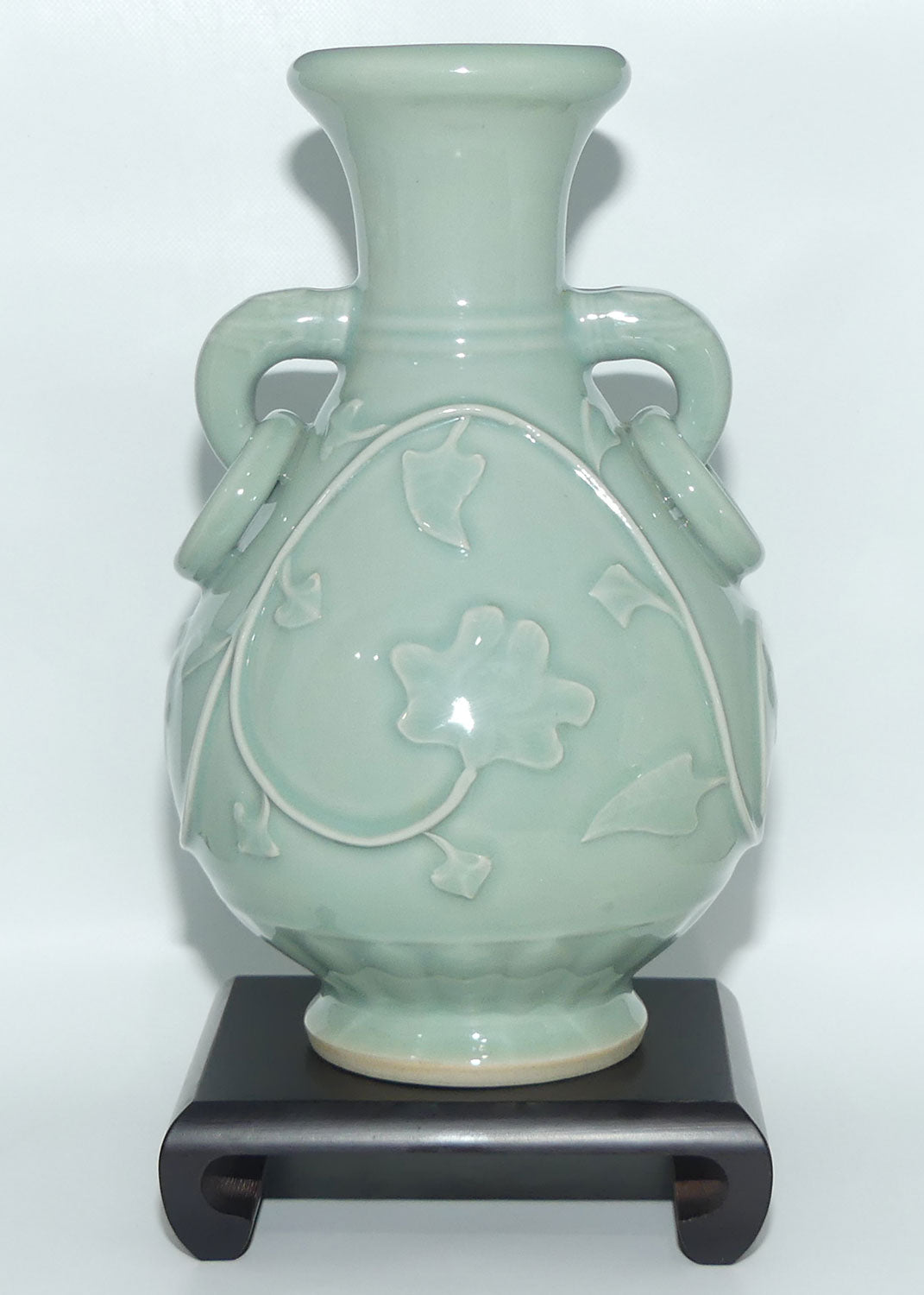 Early to mid 20th Century Chinese Celadon vase on stand