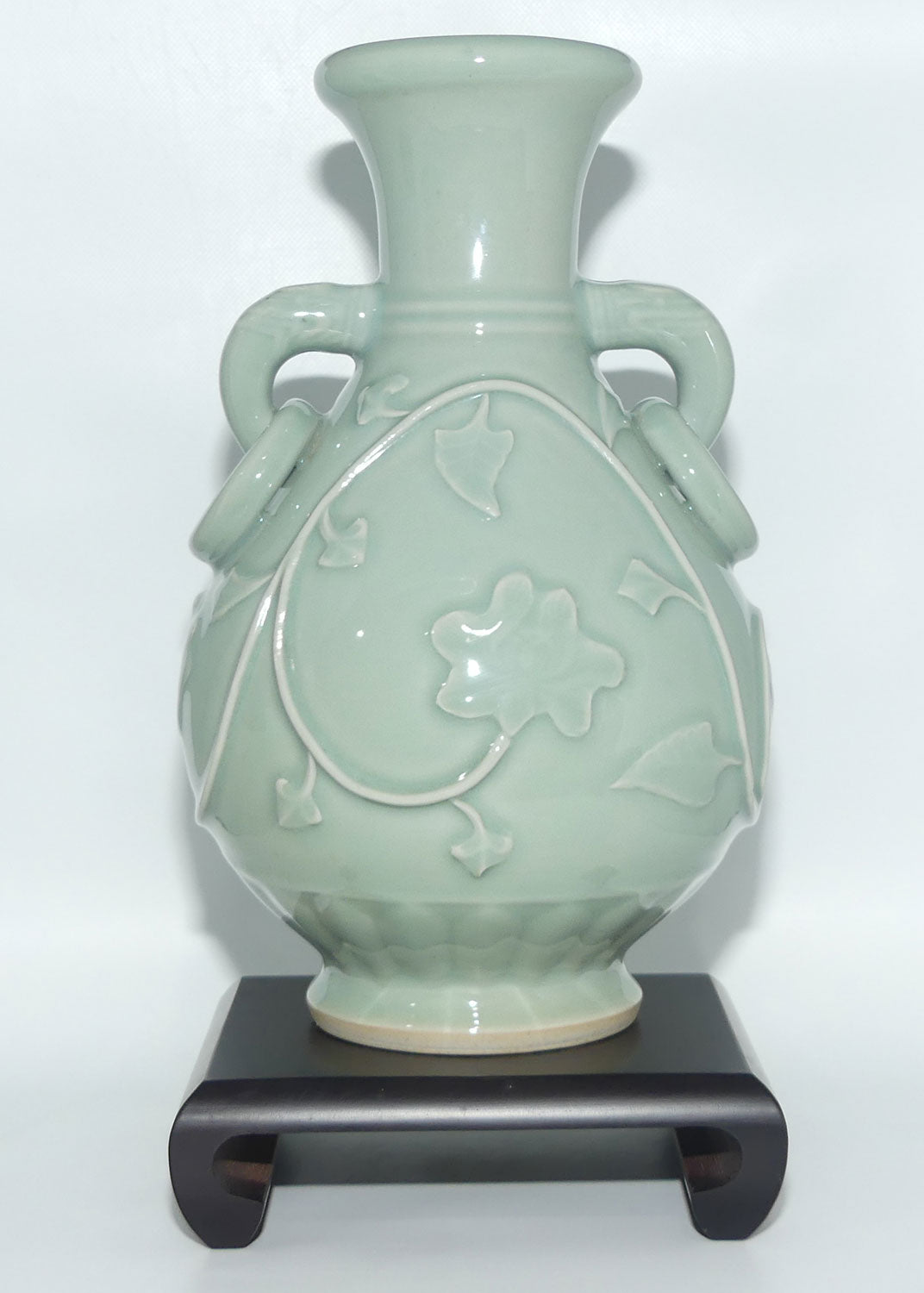 Early to mid 20th Century Chinese Celadon vase on stand