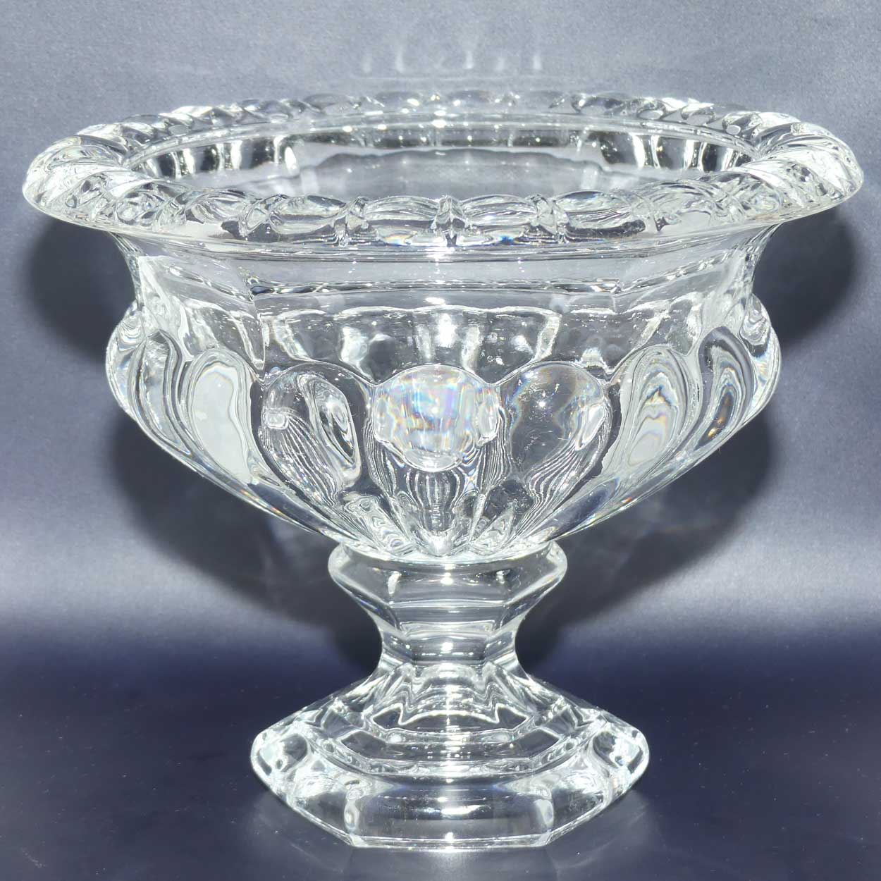 Large Grecian style compote urn | Gadrooned body