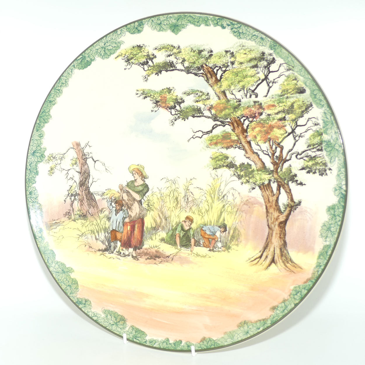 Royal Doulton Gleaners and Gypsies Charger Foliage Border D4983