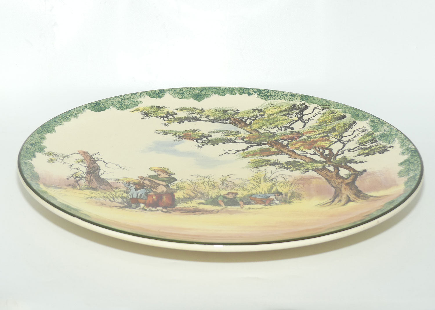 Royal Doulton Gleaners and Gypsies Charger Foliage Border D4983