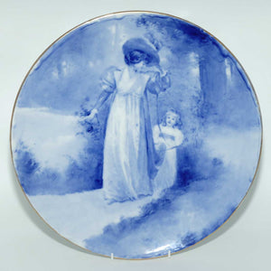 Royal Doulton Blue Childrens wall charger |Woman with child|