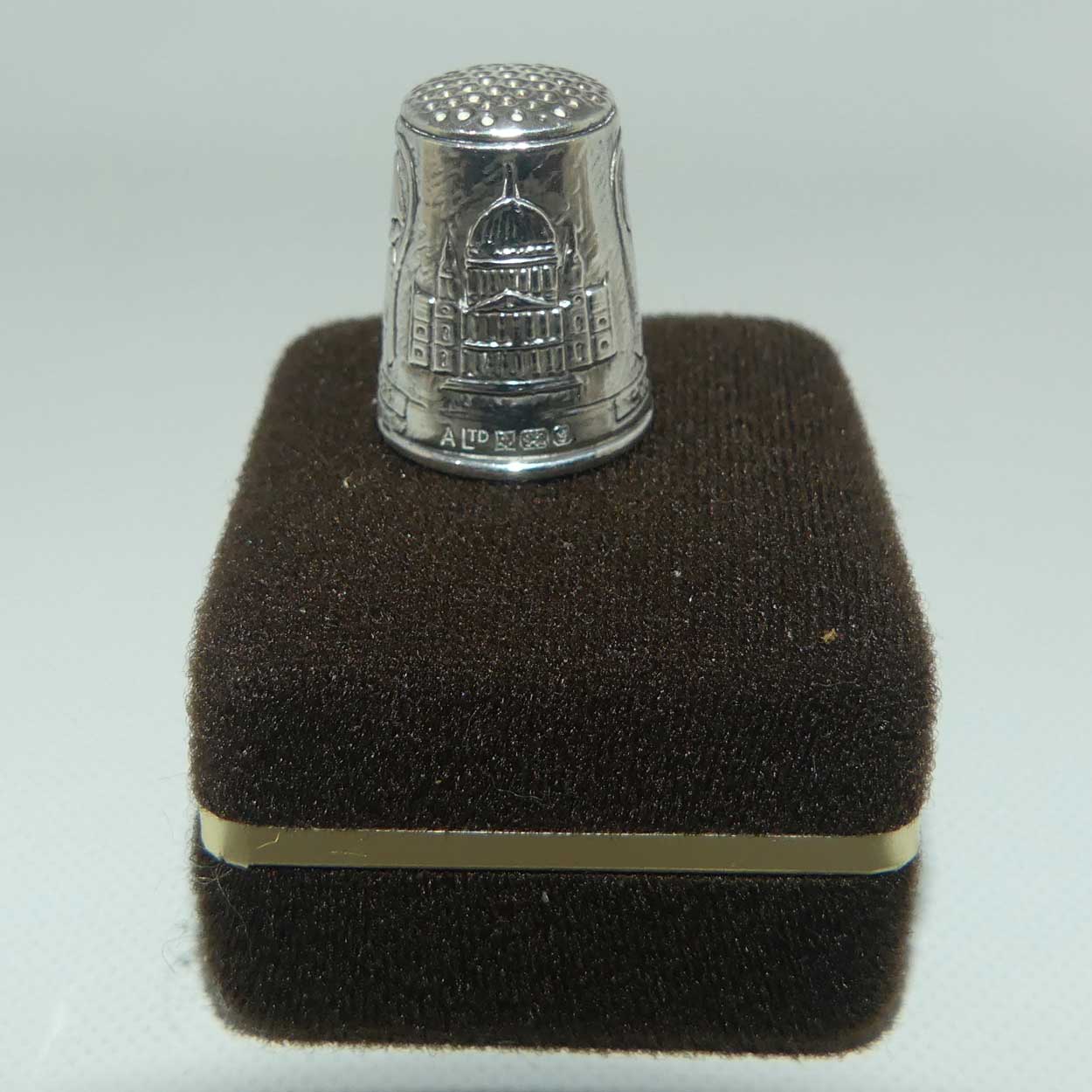 Sterling Silver thimble | Royalty Commemorative | Charles and Diana Royal Wedding 29th July 1981
