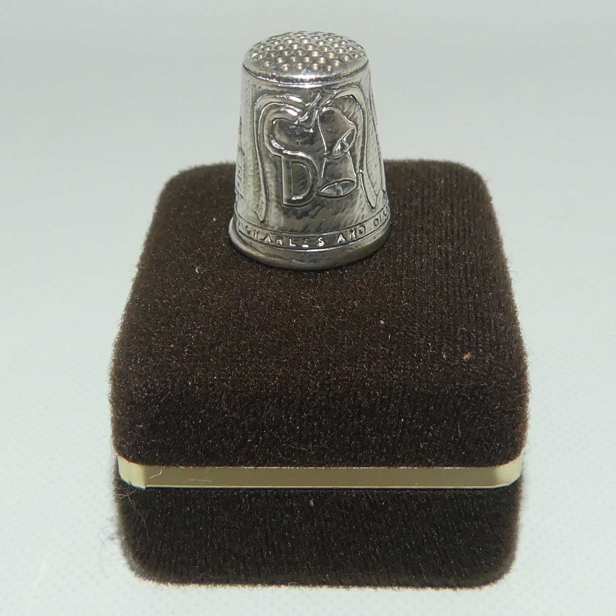 Sterling Silver thimble | Royalty Commemorative | Charles and Diana Royal Wedding 29th July 1981
