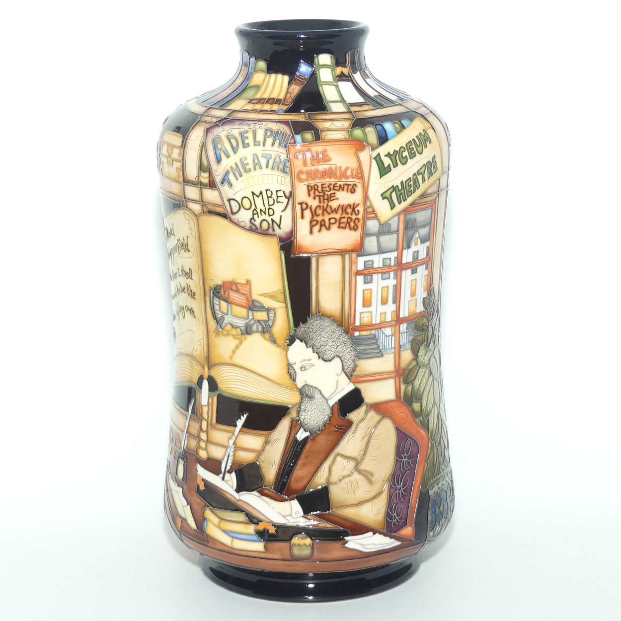 Moorcroft Charles Dickens 98/11 vase | LE 58/75