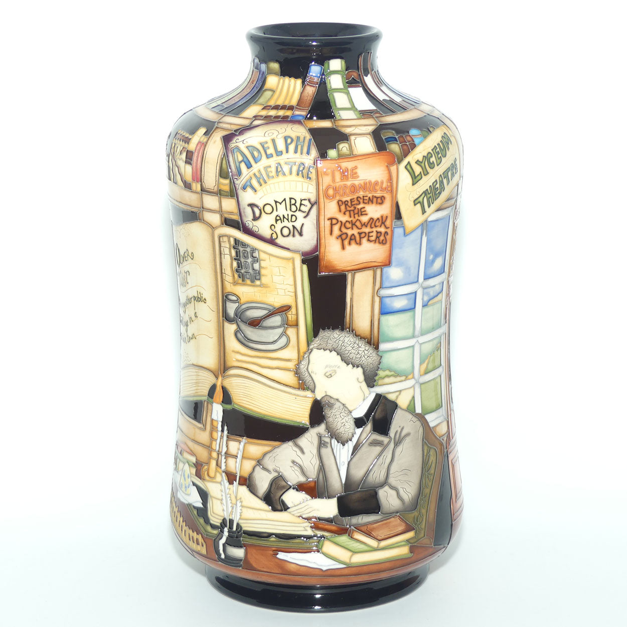 Moorcroft Charles Dickens 98/11 vase | LE 58/75