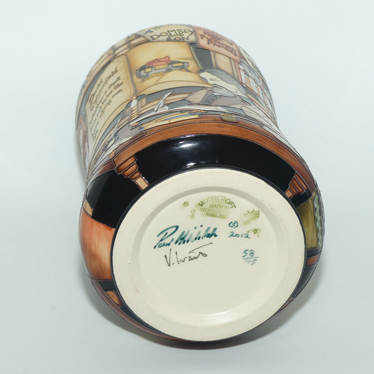 Moorcroft Charles Dickens 98/11 vase | LE 58/75