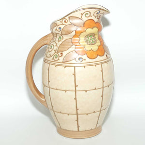 Bursley Ware Charlotte Rhead Trellis jug | Shape 324