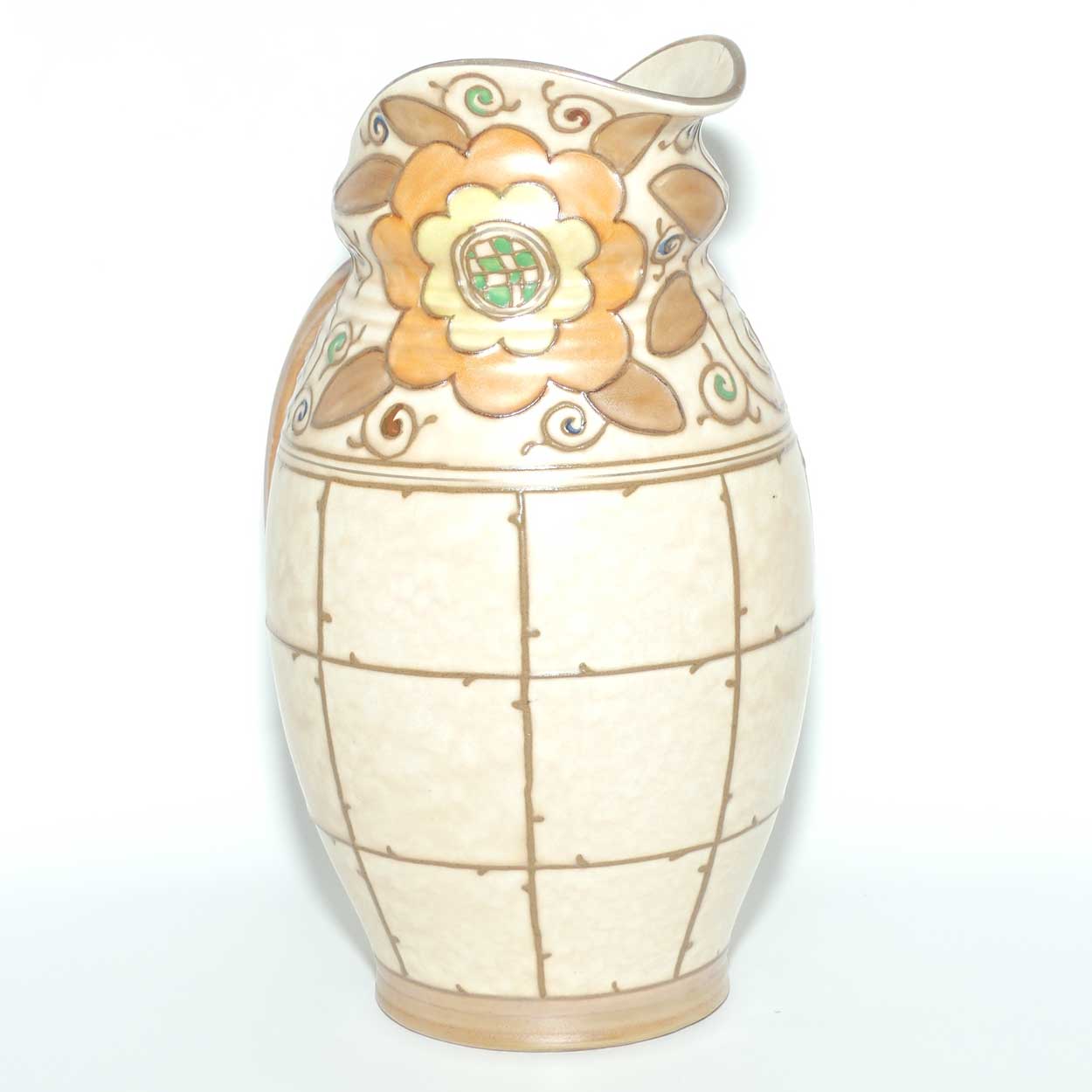 Bursley Ware Charlotte Rhead Trellis jug | Shape 324 | #3