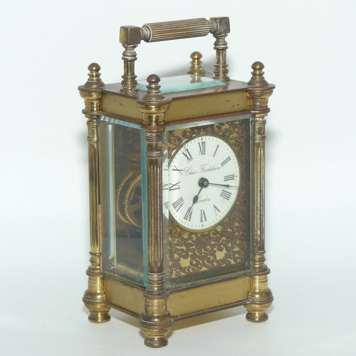 Charles Frodsham & Co Ltd Brass Carriage Clock | original box and papers | circa 1980