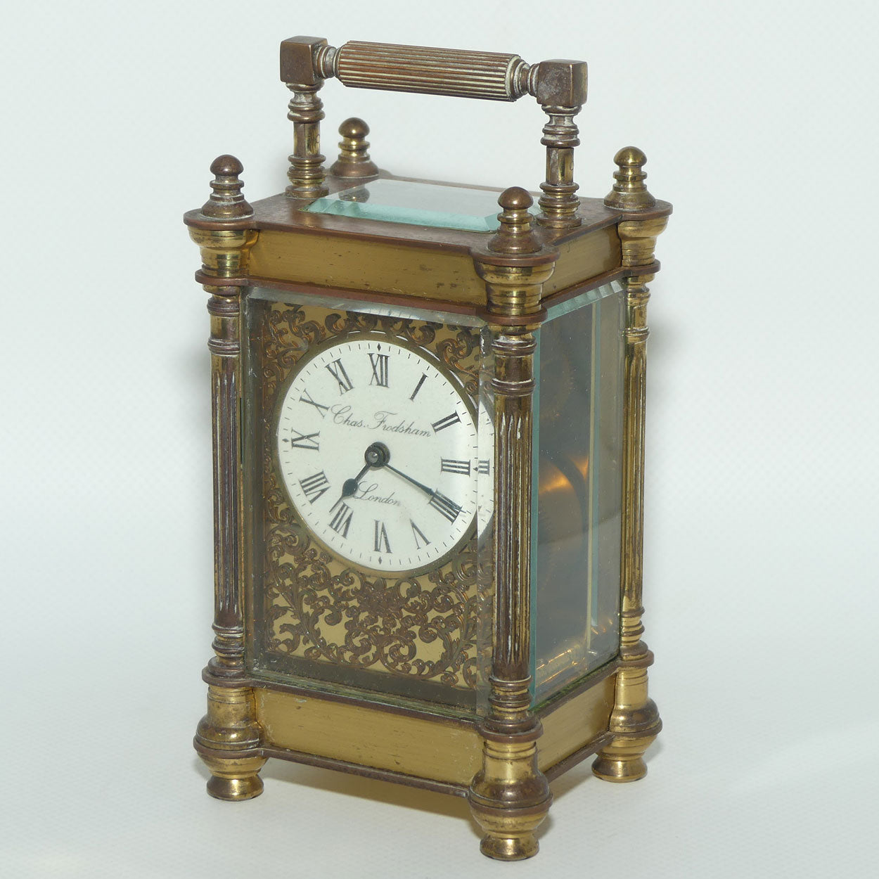 Charles Frodsham & Co Ltd Brass Carriage Clock | original box and papers | circa 1980