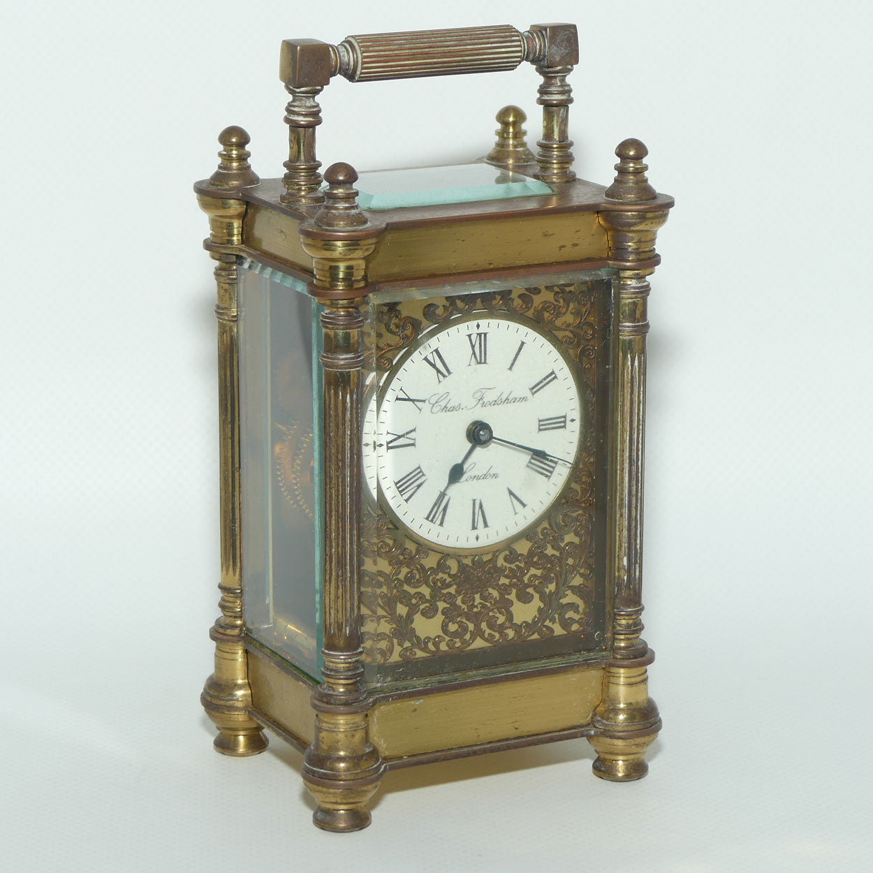 Charles Frodsham & Co Ltd Brass Carriage Clock | original box and papers | circa 1980