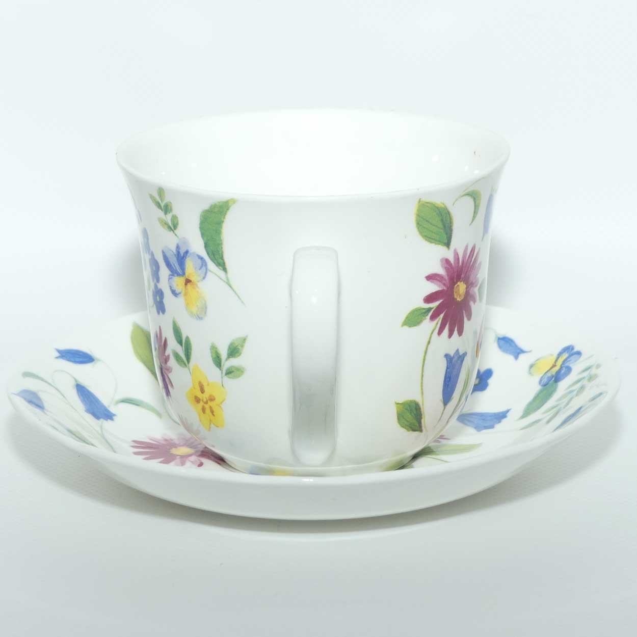 Roy Kirkham & Co English Bone China Chatsworth pattern Breakfast cup and saucer | duo