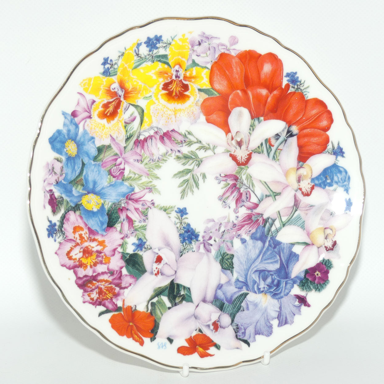Royal Albert England | A Bouquet for the Queen Mother plate #2 | Chelsea Bouquet
