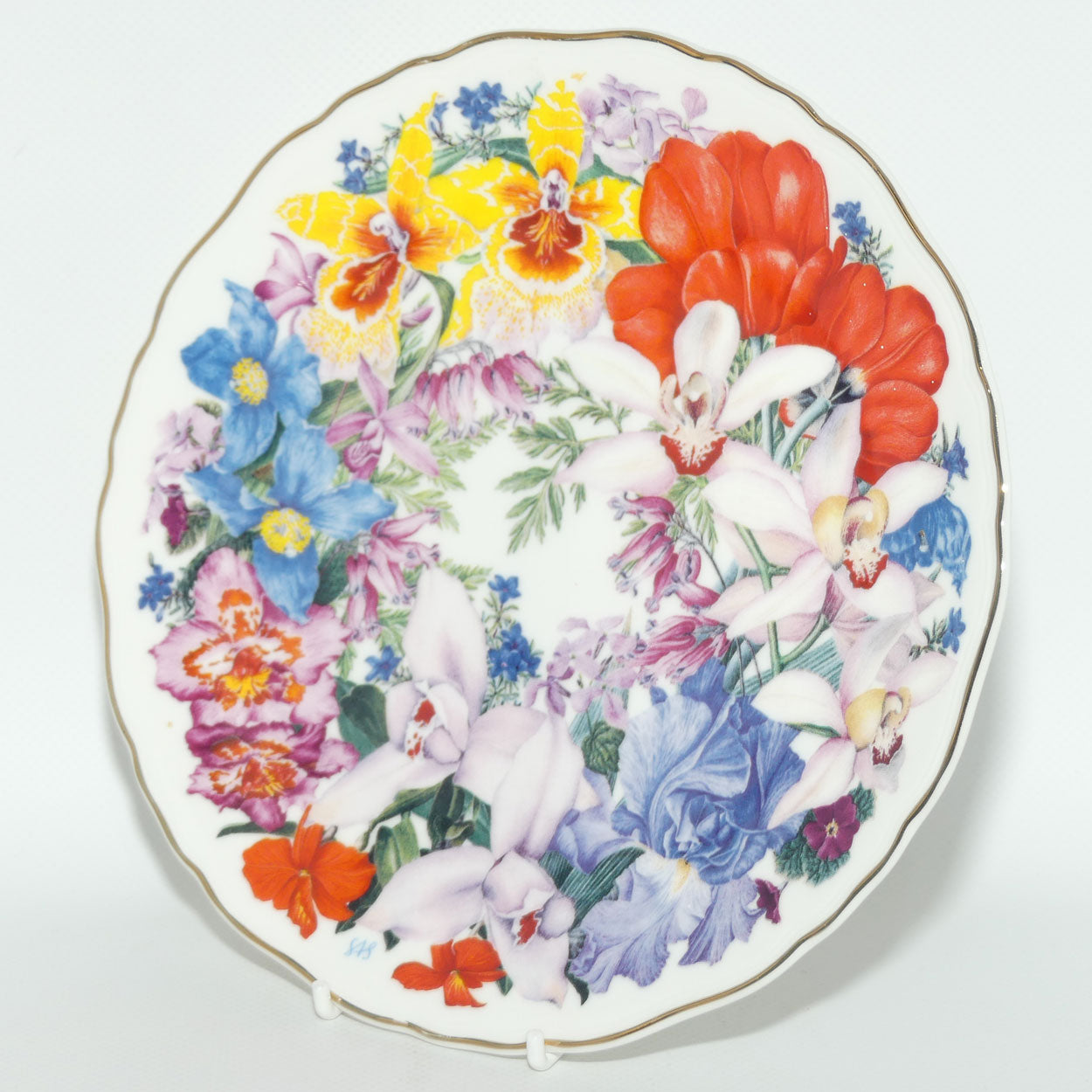 Royal Albert England | A Bouquet for the Queen Mother plate #2 | Chelsea Bouquet