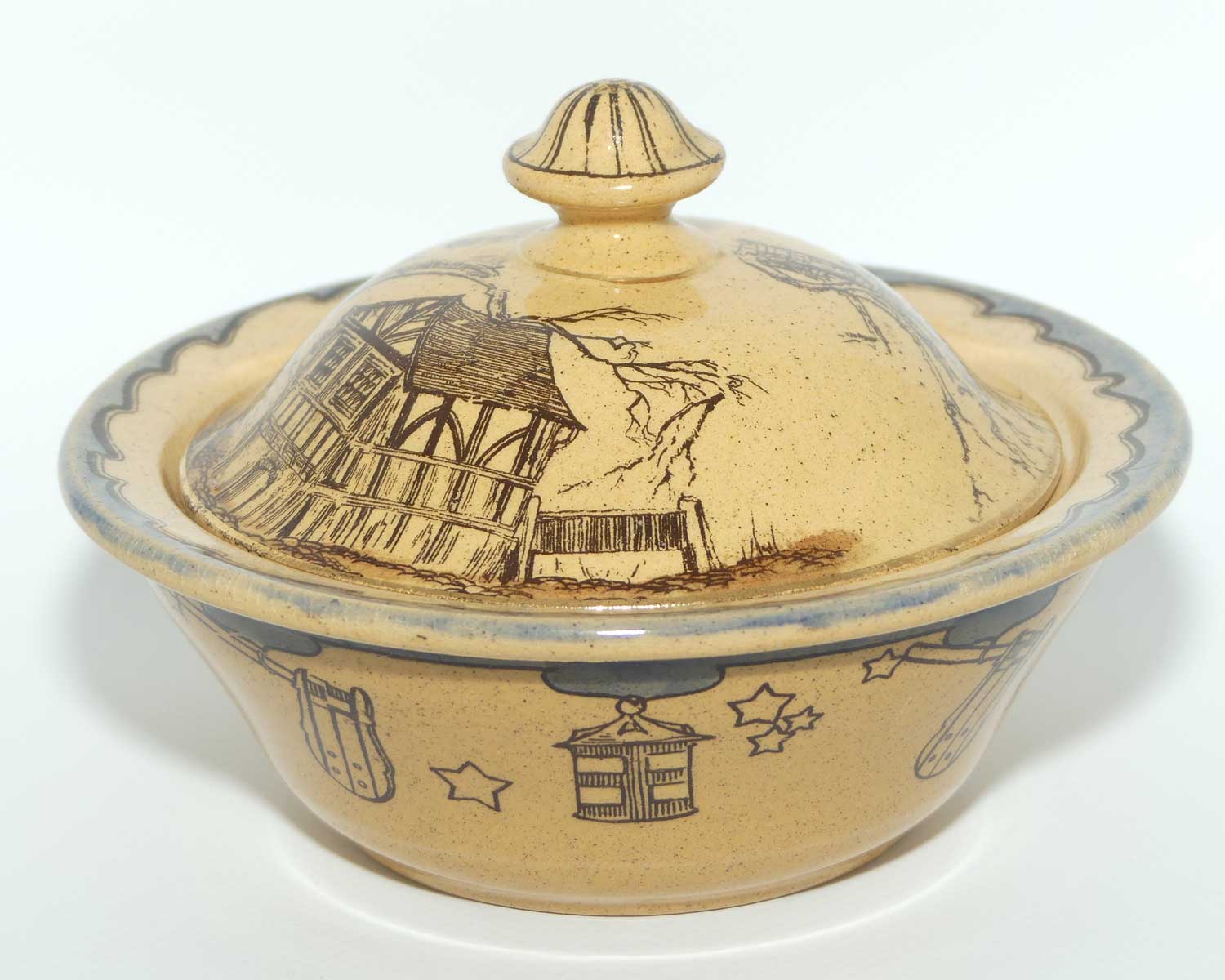 Royal Doulton Nightwatchman soap dish | Whieldon Glaze