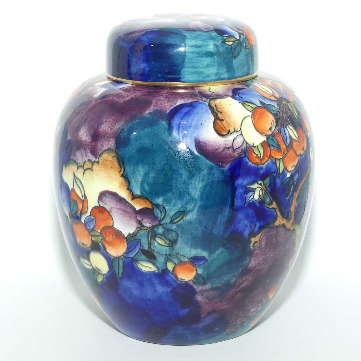 S Hancock and Sons Corona Ware Cherry Ripe pattern ginger jar designed by Molly Hancock