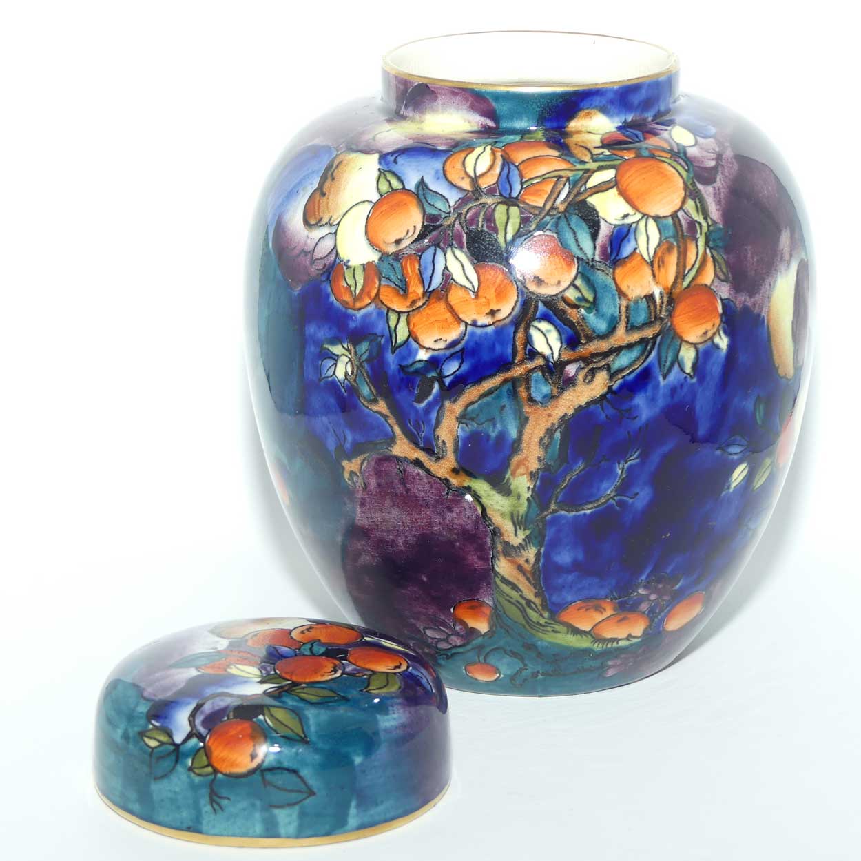 S Hancock and Sons Corona Ware Cherry Ripe pattern ginger jar designed by Molly Hancock