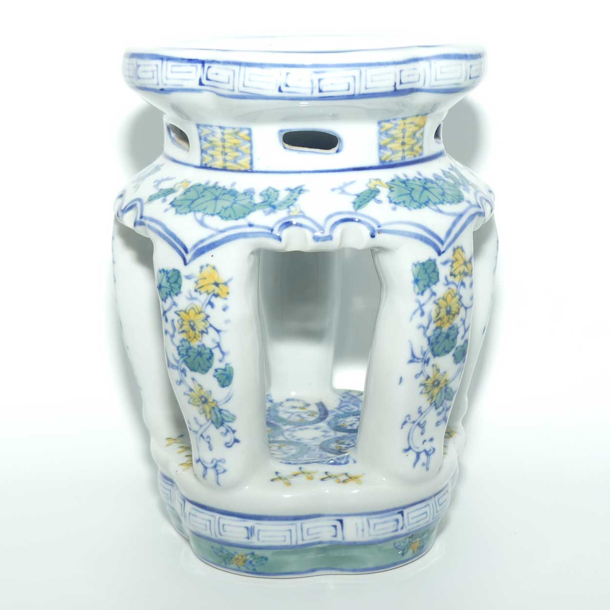 Small Oriental Decorative Drum Stool style planter