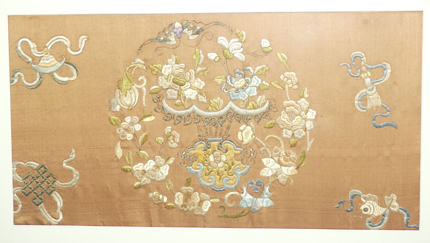 Chia Ching | Jiaqing Qing Dynasty framed Chinese Silk | #2