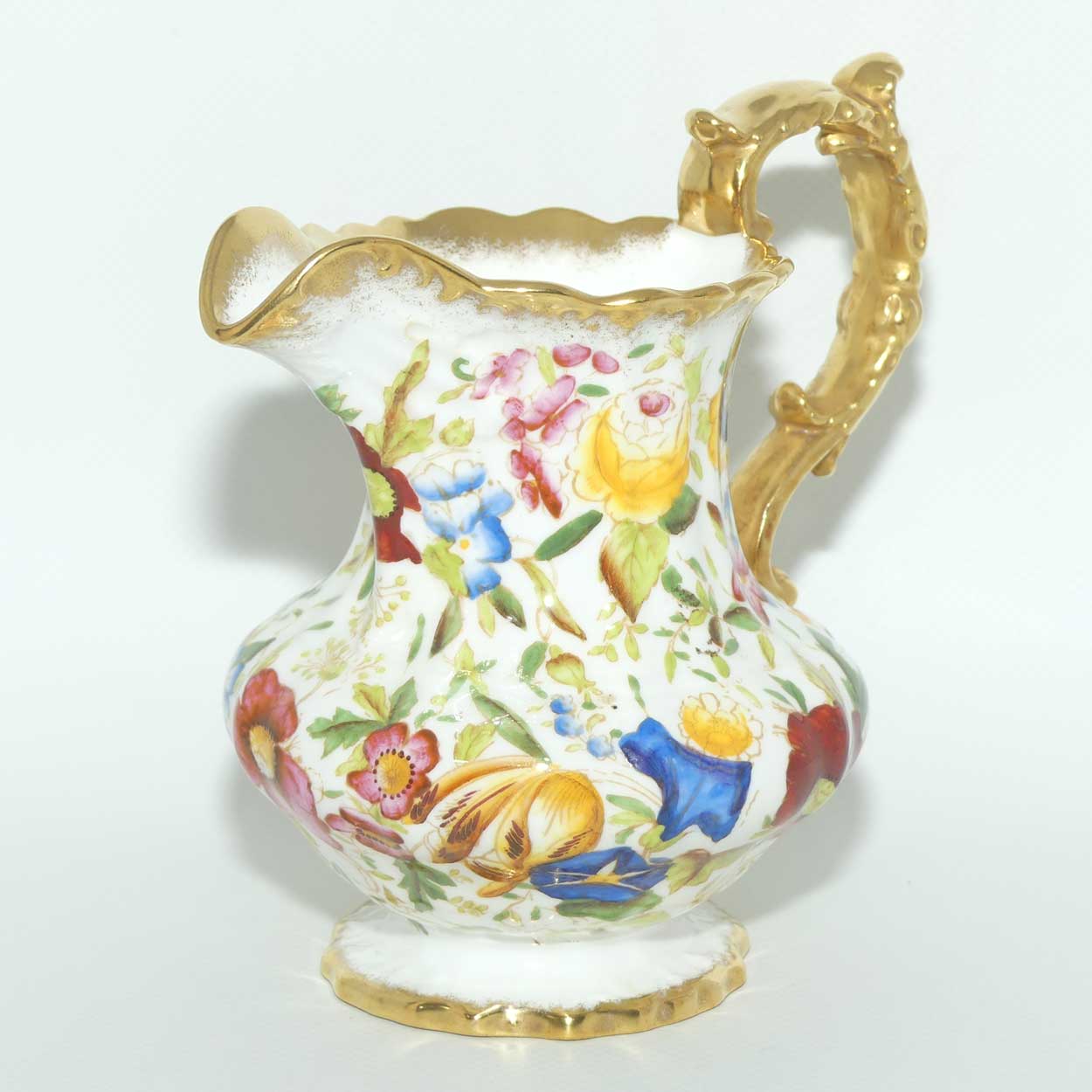 Hammersley Queen Anne 13166 Chintz pattern large milk jug | 13.5cm tall